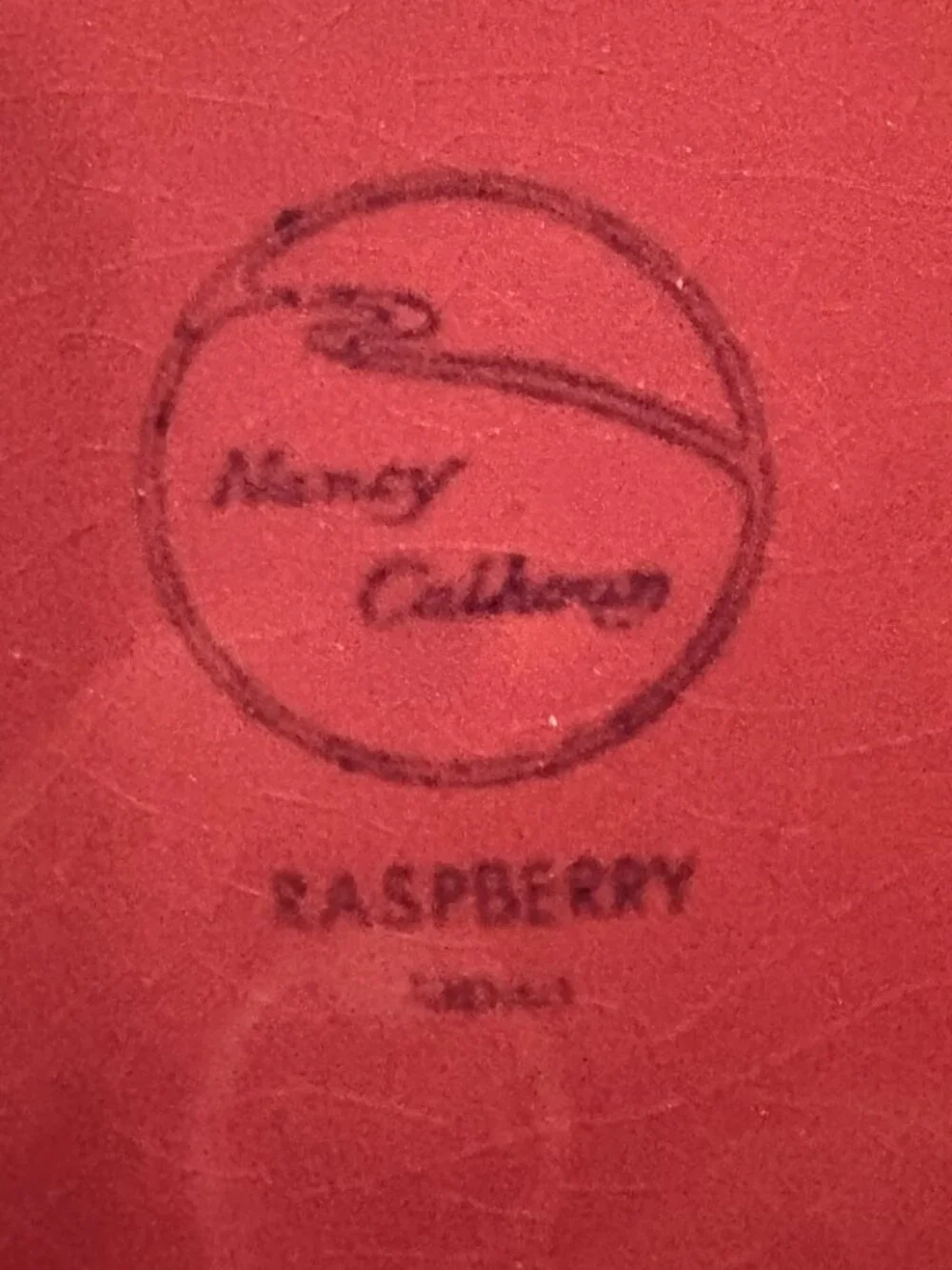 Set of 3 Nancy Calhoun Solid Color Raspberry Rim Bowls for Soup Pasta Salad